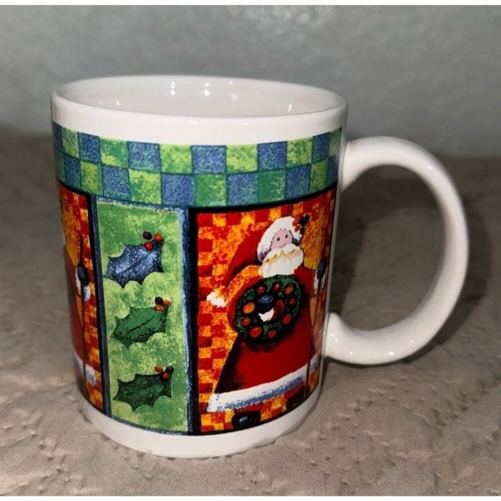 Vintage Christmas Holiday Mugs Set of 6 - Picture 2 of 16